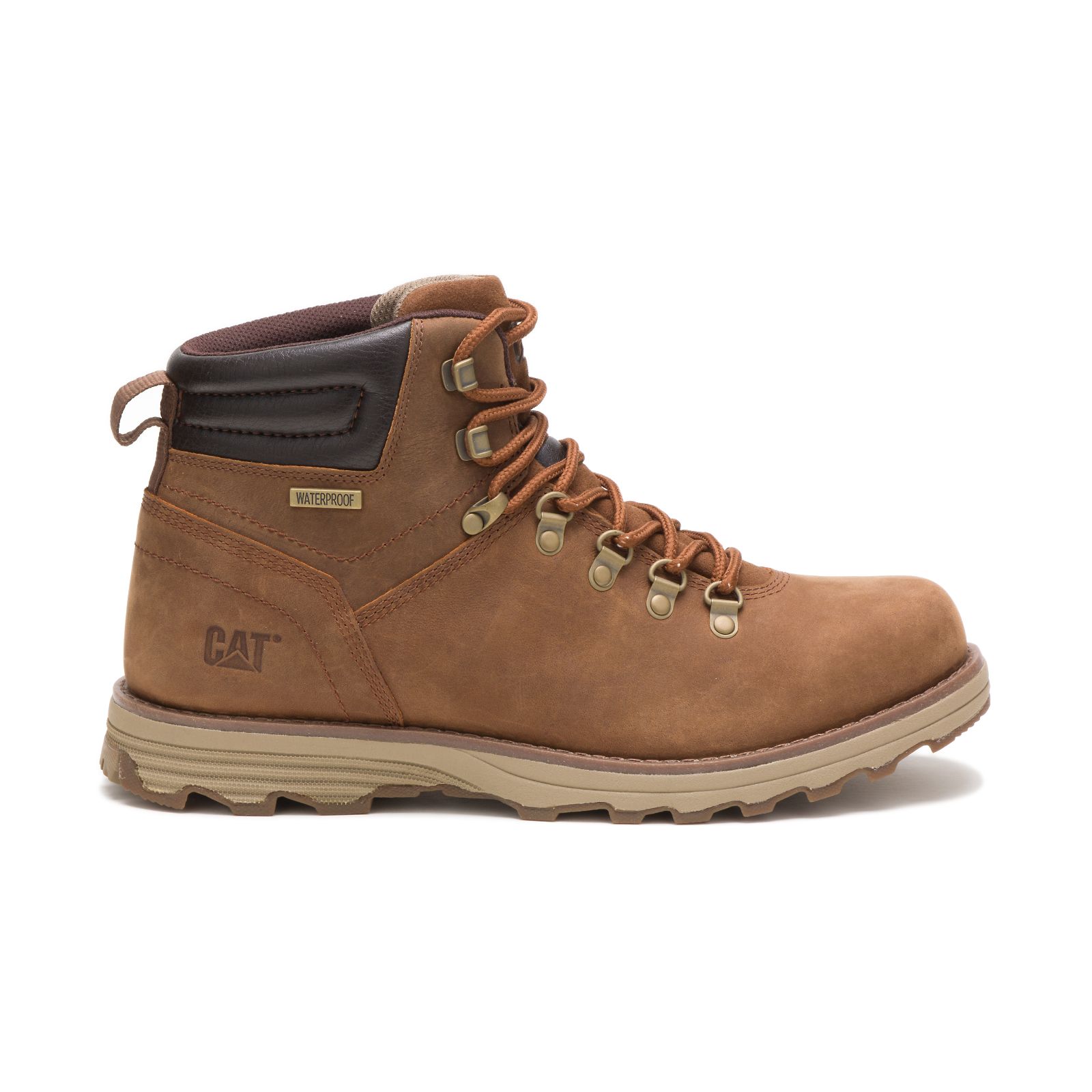 Caterpillar Sire Waterproof - Mens Work Boots - Brown - NZ (510GPVEFX)